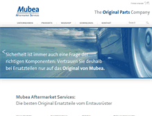 Tablet Screenshot of original-mubea.com